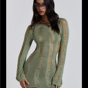 Jaded london green dress